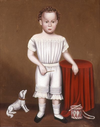 Garçon avec un tambour en fer-blanc, c.1845 - William Bartol